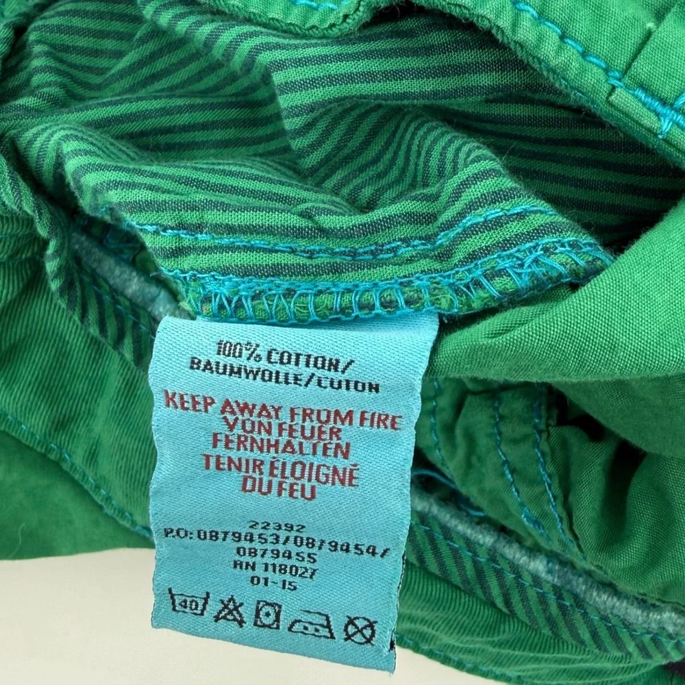 Mini Boden Boys Green Cotton Techno Cargo Shorts Adjustable Waist Size 12Y Skate - Picture 4 of 8